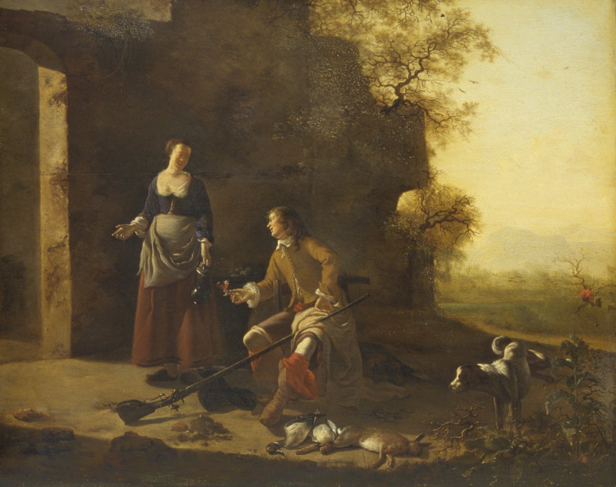 Jægers hvile af Jan Vermeer van Haarlem