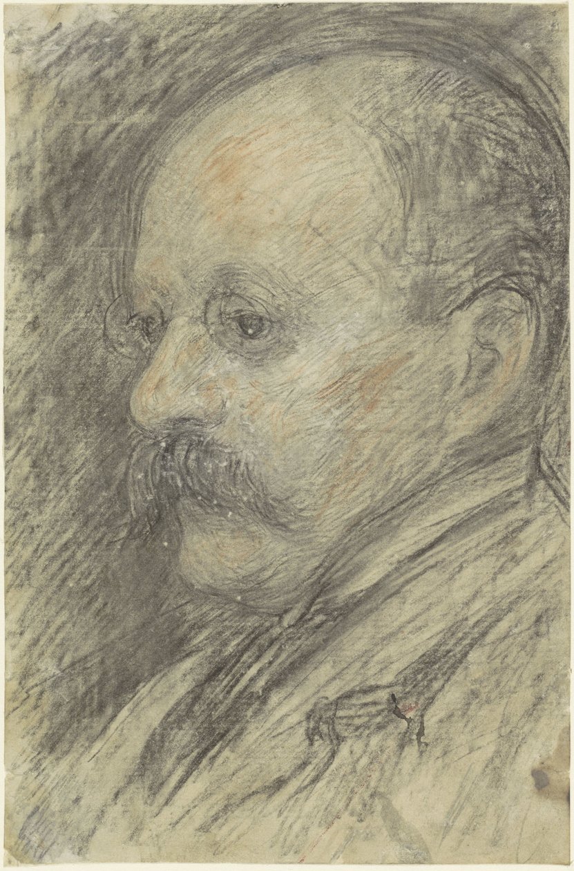 Portræt af kunstneren Cornelis Veth (?) af Jan Veth (possibly)