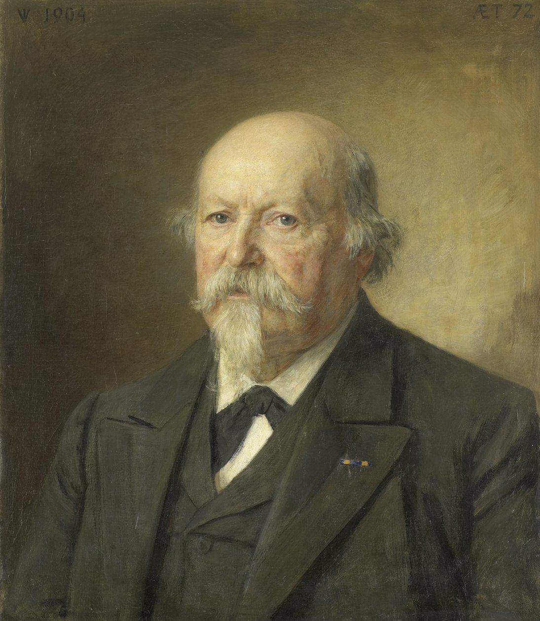 Johan Philip van der Kellen (1831-1906). Direktør for Statens trykkeri (1876-96) af Jan Veth (signed by artist)