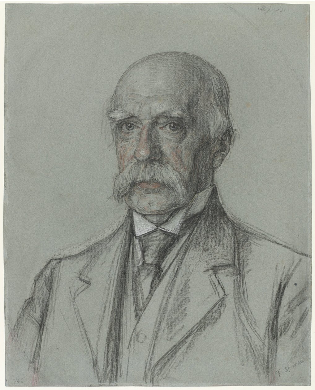 Portret van F.J. Spakler af Jan Veth