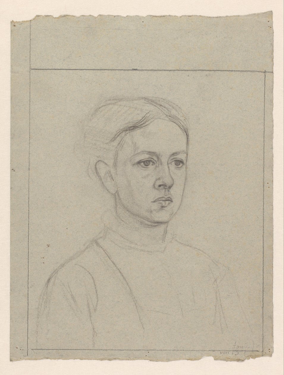 Portræt af Johanna Veth af Jan Veth
