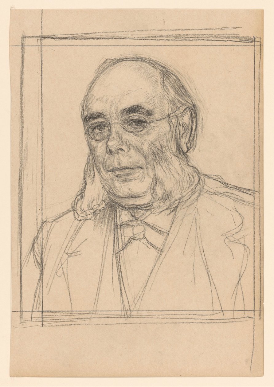 Portræt af dr. H. Pierson af Jan Veth