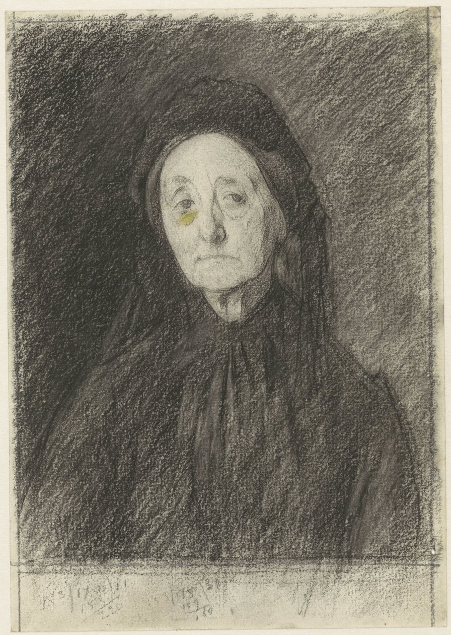 Portræt af fru J.H. Giltay-Moll af Jan Veth