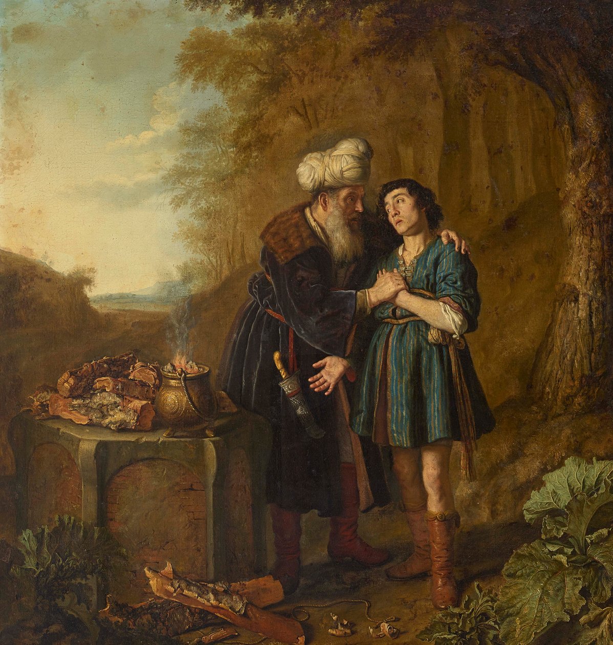 Abraham og Isak før ofringen af Jan Victors