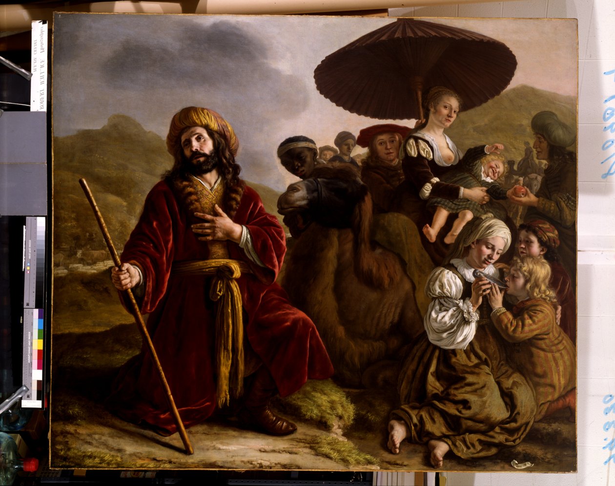 Jakob søger Esaus tilgivelse (olie på lærred) af Jan Victors