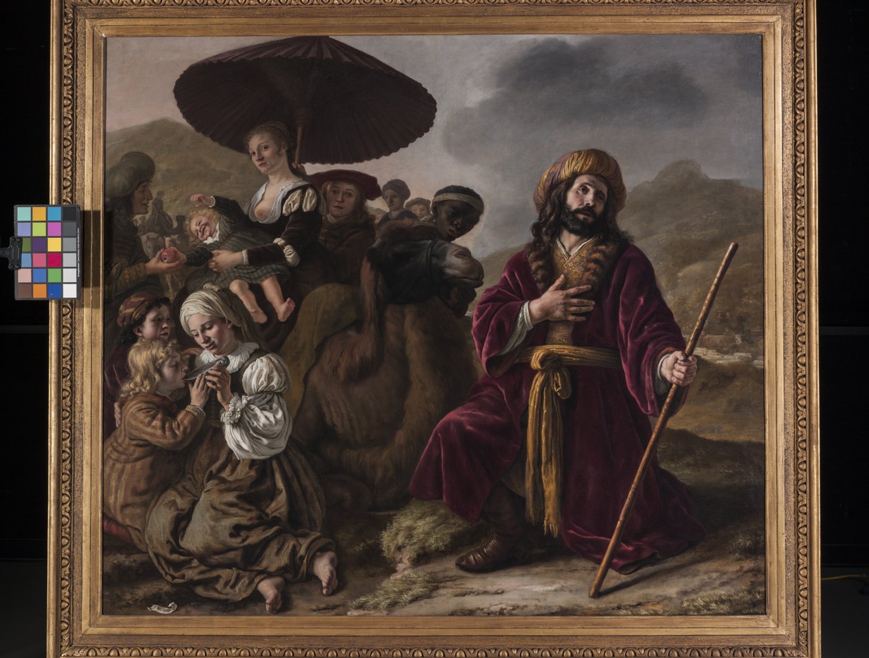 Jakob søger Esaus tilgivelse (olie på lærred) af Jan Victors