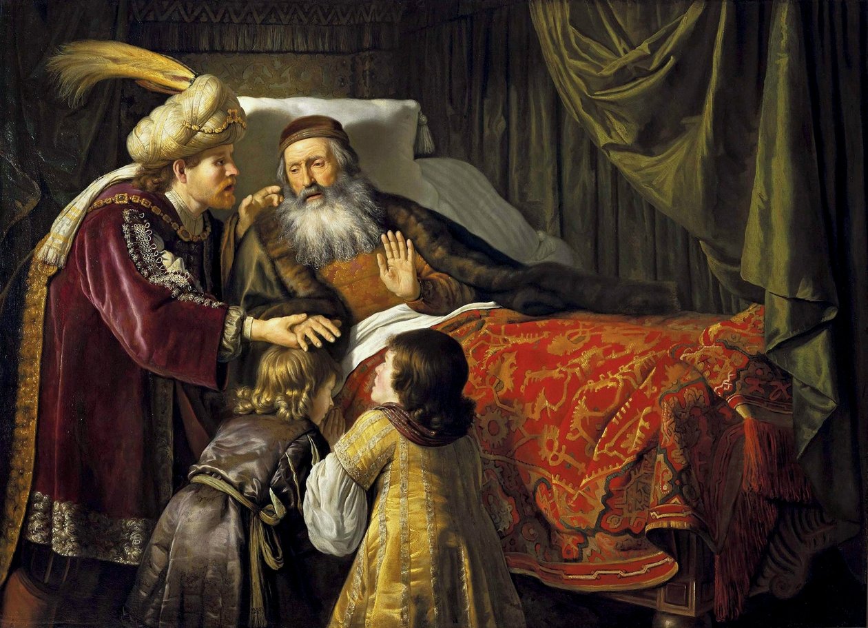 Jakob velsigner Josefs sønner af Jan Victors