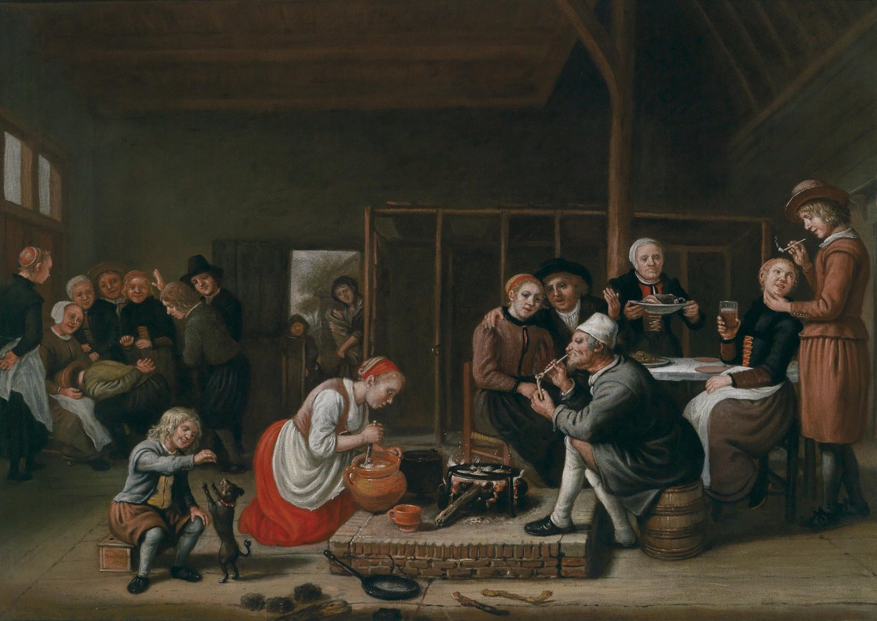 Jan Victors bondekøkken i laden af Jan Victors
