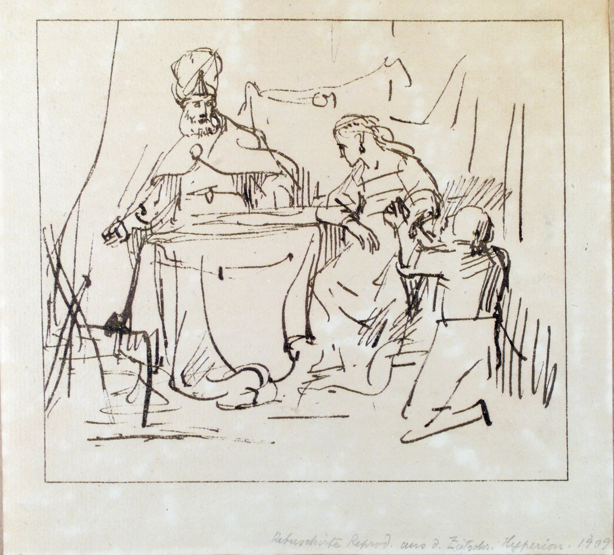 Jan Victors, "Haman med Ester og Ahasverus" af Jan Victors