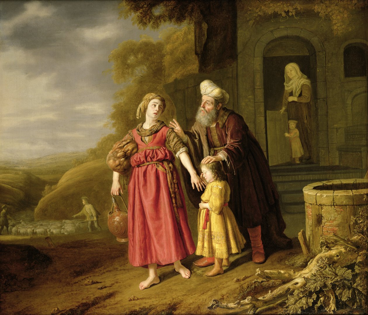 Udvisning af Hagar og Ismael, ca.1644 af Jan Victors