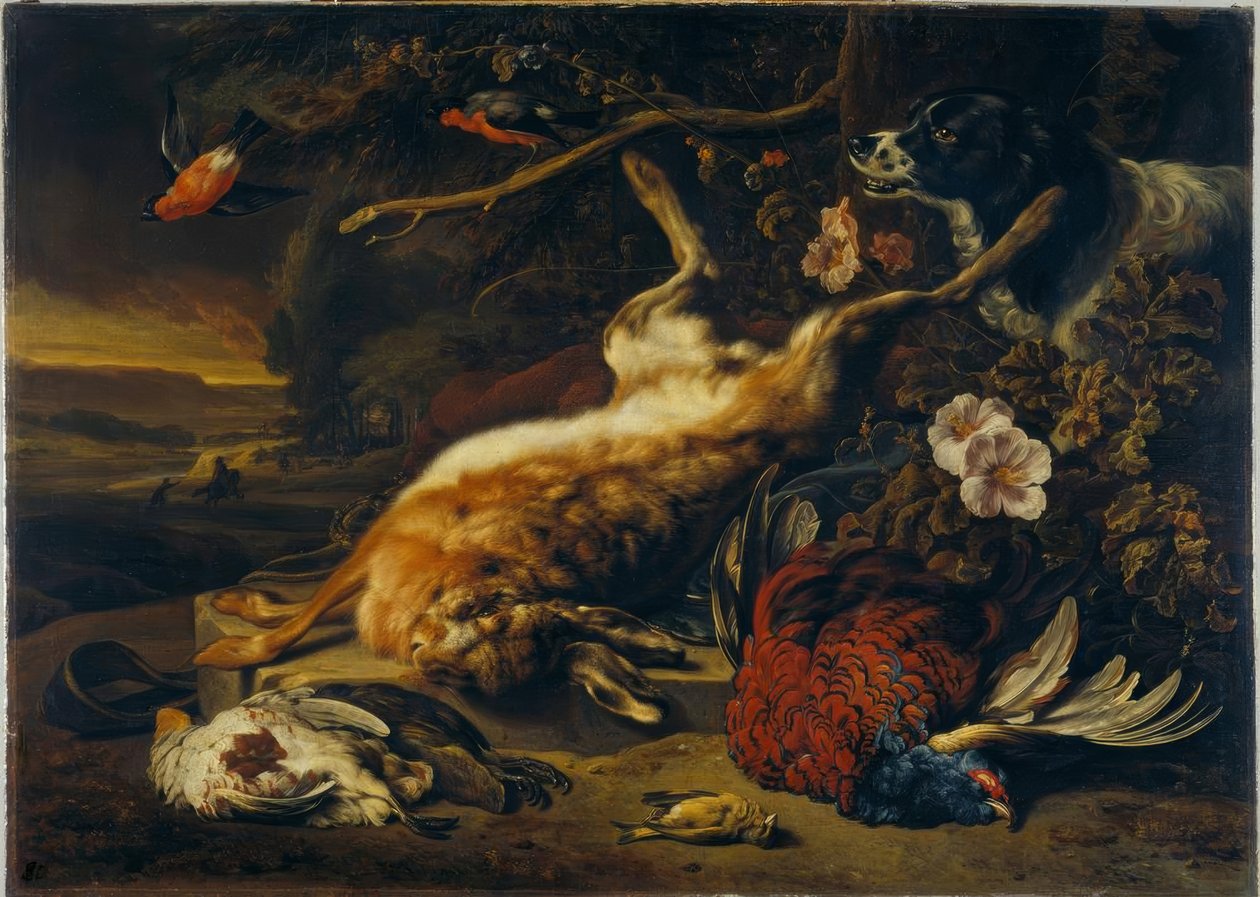 Jagt stilleben af Jan Baptist Weenix