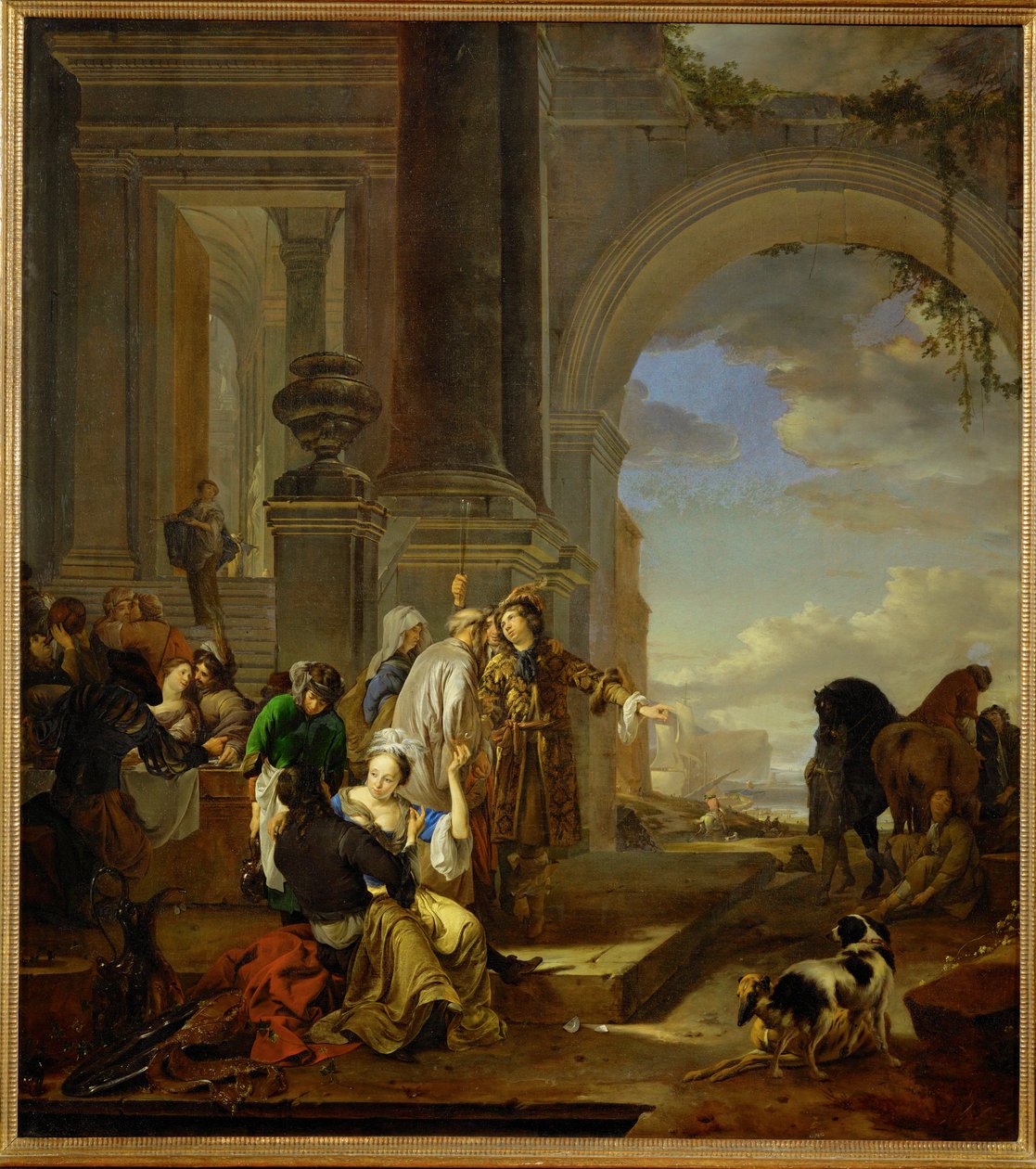 Den fortabte søn i dårligt selskab af Jan Weenix