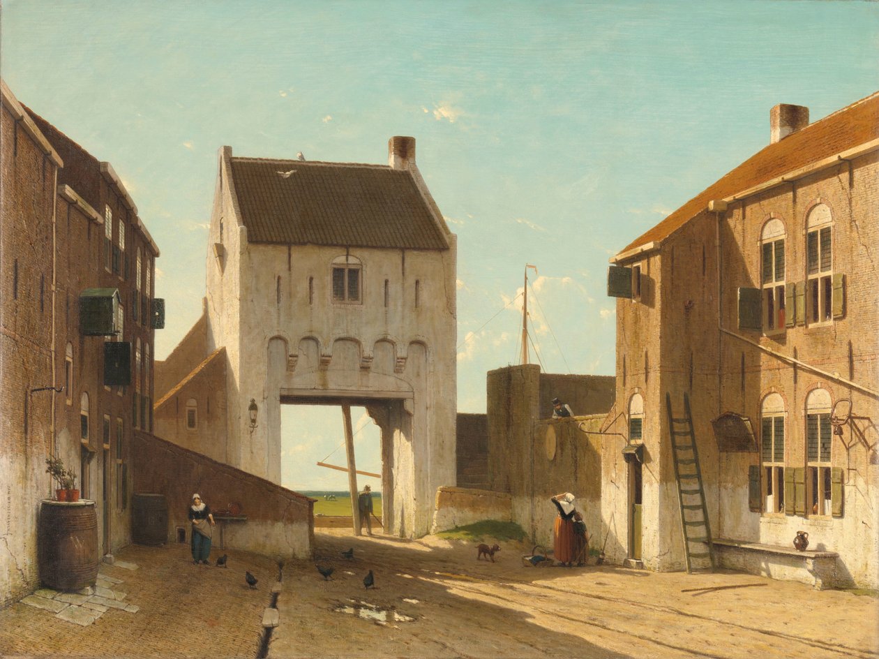 En byport i Leerdam Byporten i Leerdam af Jan Weissenbruch