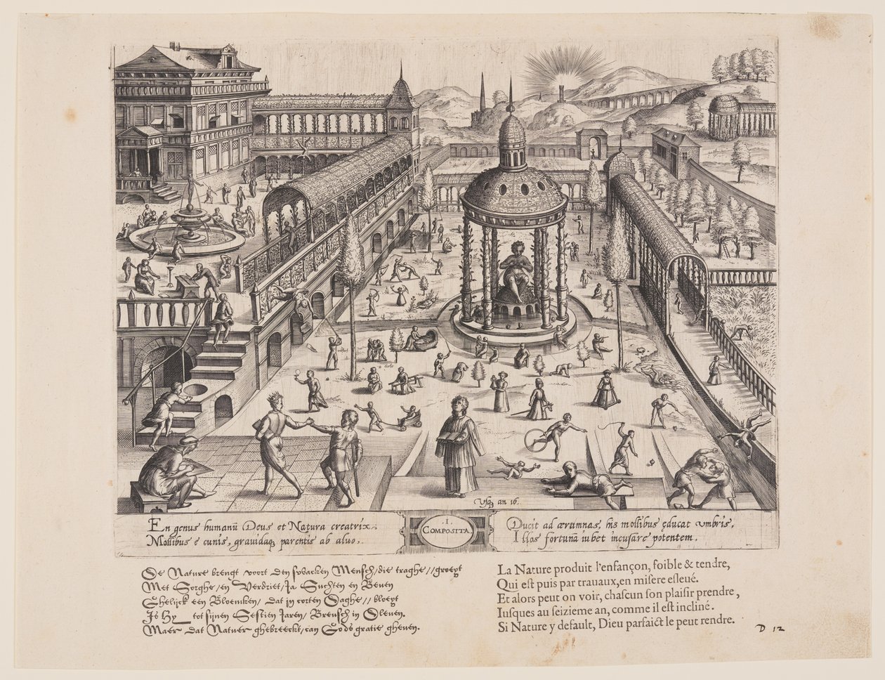 Composita, fra Theatrum Vitae Humanae (Menneskets aldre) af Jan Wierix