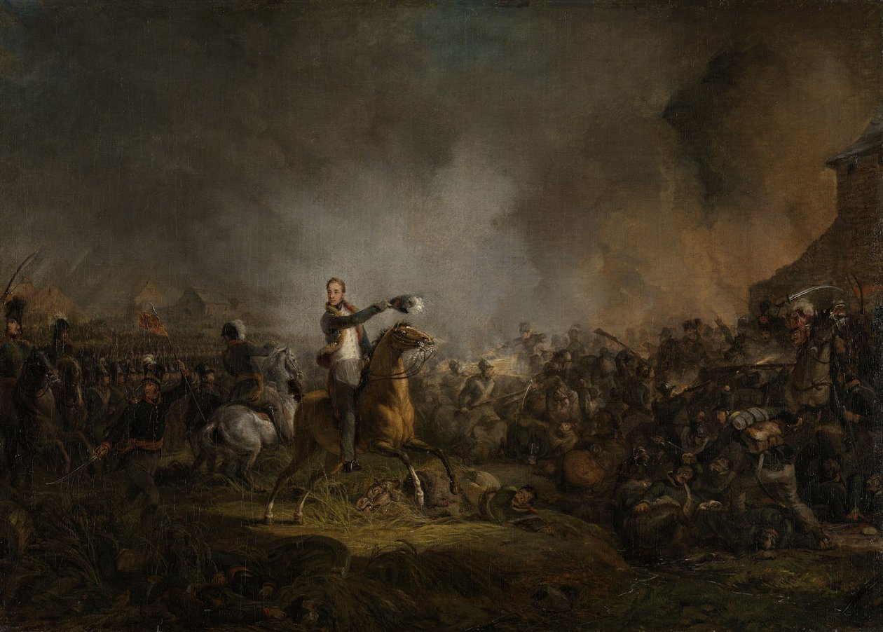 Prinsen af ​​Orange i Quatre-Bras, 16. juni 1815 af Jan Willem Pieneman