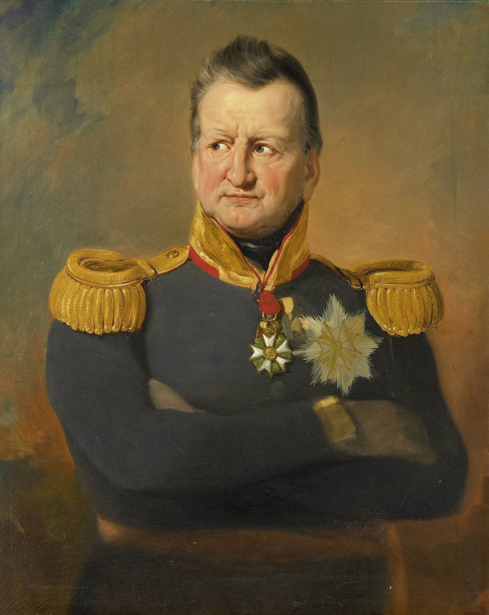 Portræt af baron David Hendrik Chassé, generalløjtnant af Jan Willem Pieneman