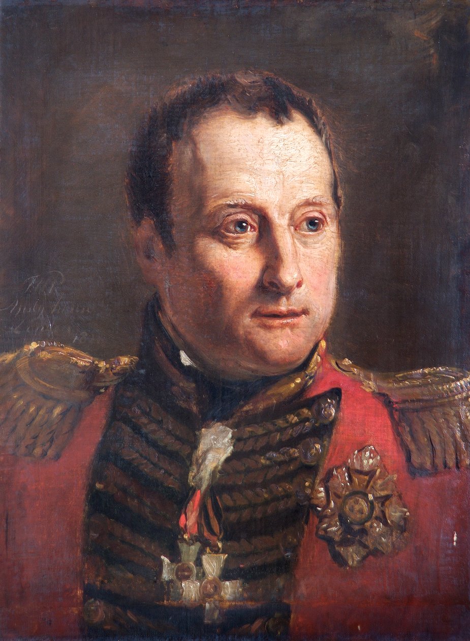Portræt af General Rowland Hill, britisk soldat, 1821 af Jan Willem Pieneman