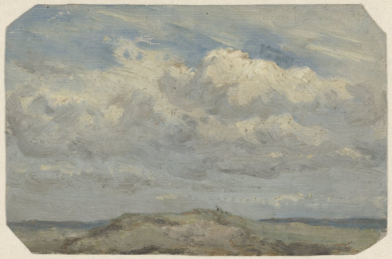 Klittop med havet i baggrunden af Jan Willem van Borselen