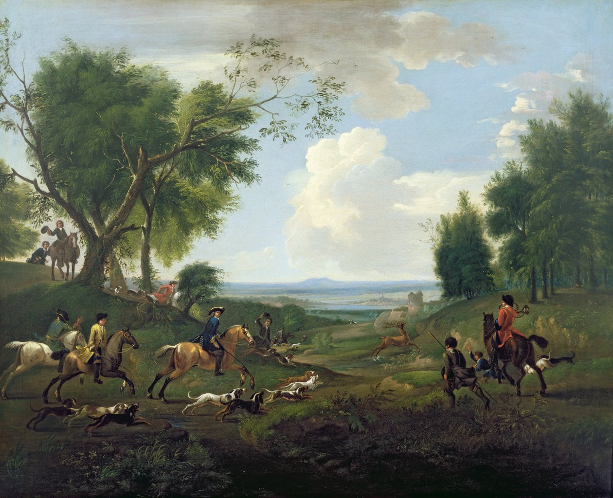 Jagtscene af Jan Wyck