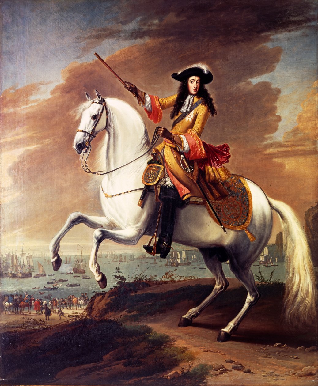 William III går i land ved Brixham, Torbay, 5. november 1688 af Jan Wyck