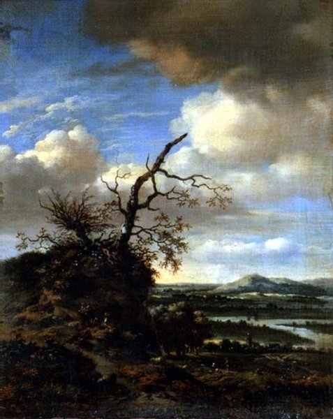 Udstrakt flodlandskab c.1665/1670 af Jan Wiynants