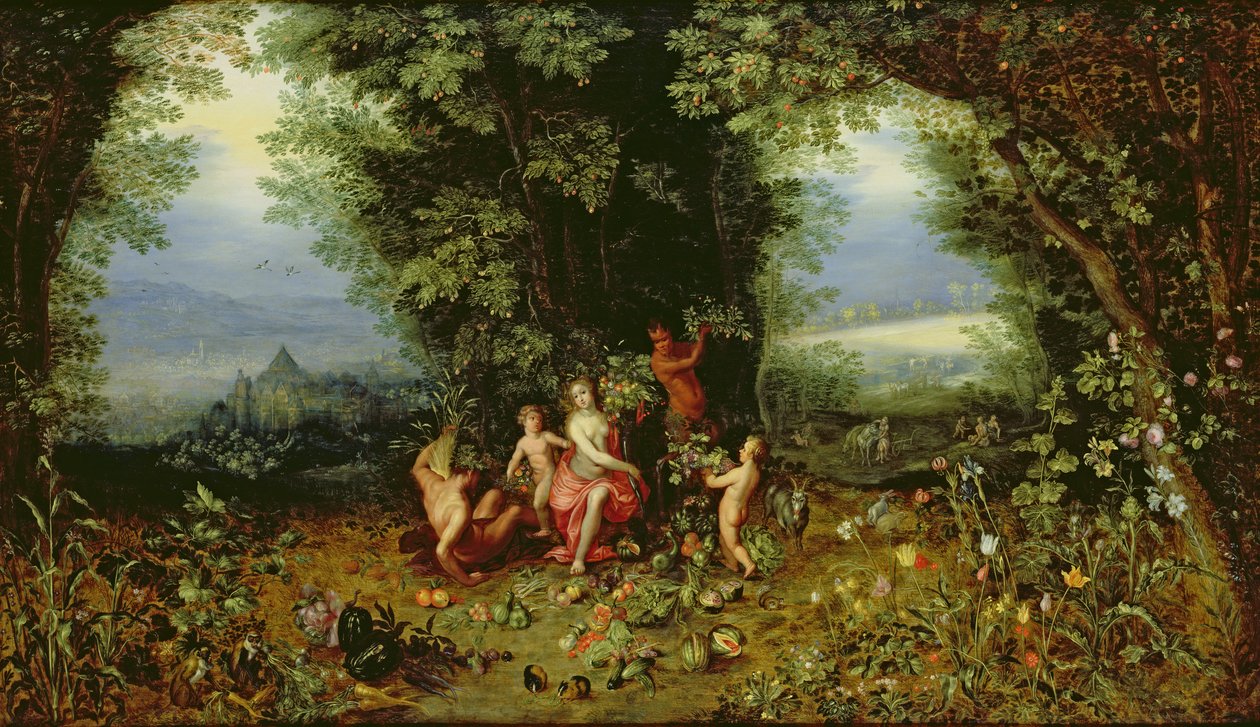 Allegori af jorden af Jan and Balen, Hendrik van Brueghel