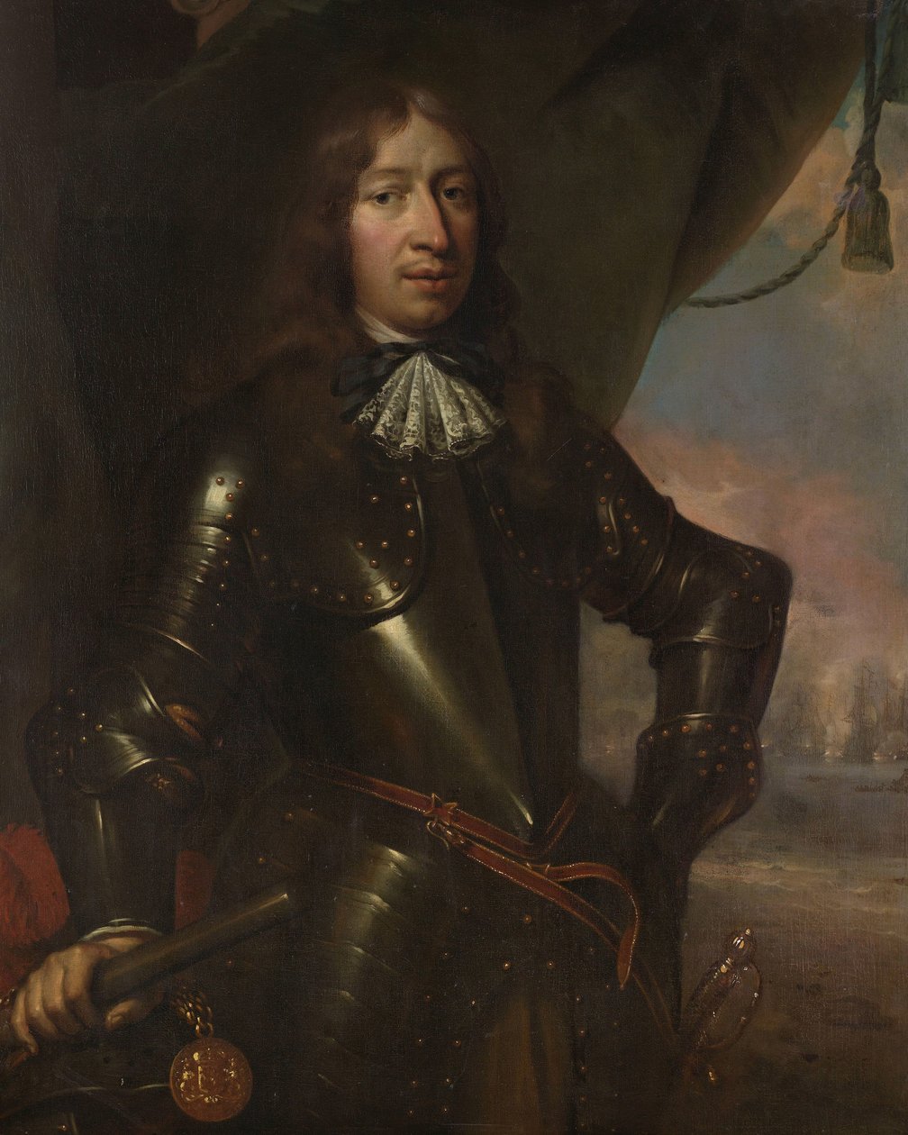 Willem Joseph Baron van Gendt (1625-1672). Viceadmiral af Jan de Baen (attributed to)