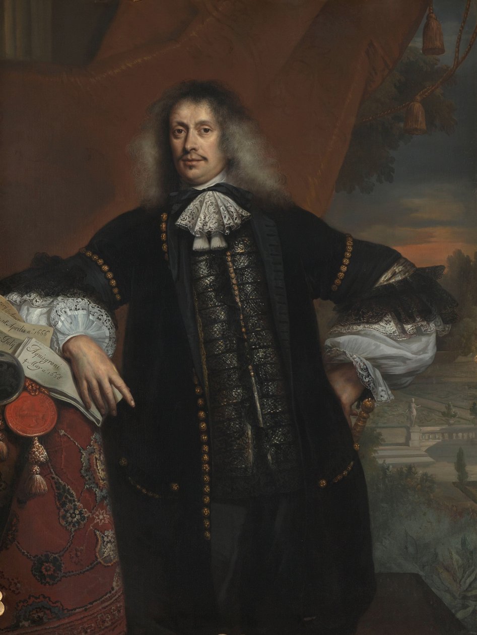 Hieronymus af Beverningk Hieronymus van Beverningk (1614-1690). Herre af Teylingen. Statens lønmester af Jan de Baen