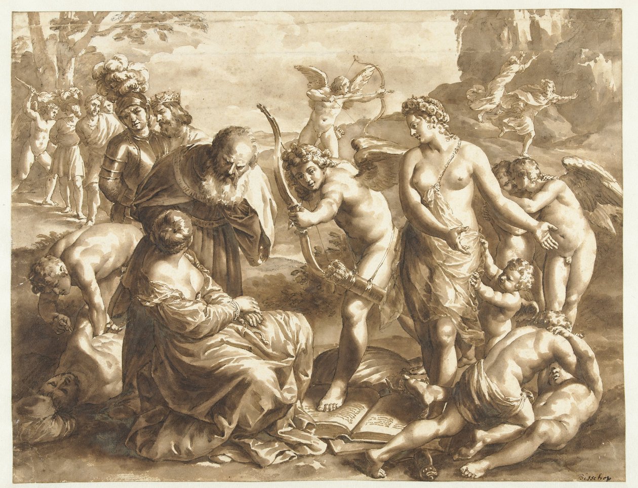 Allegori om Venus magt Allegori om Venus magt af Jan de Bisschop