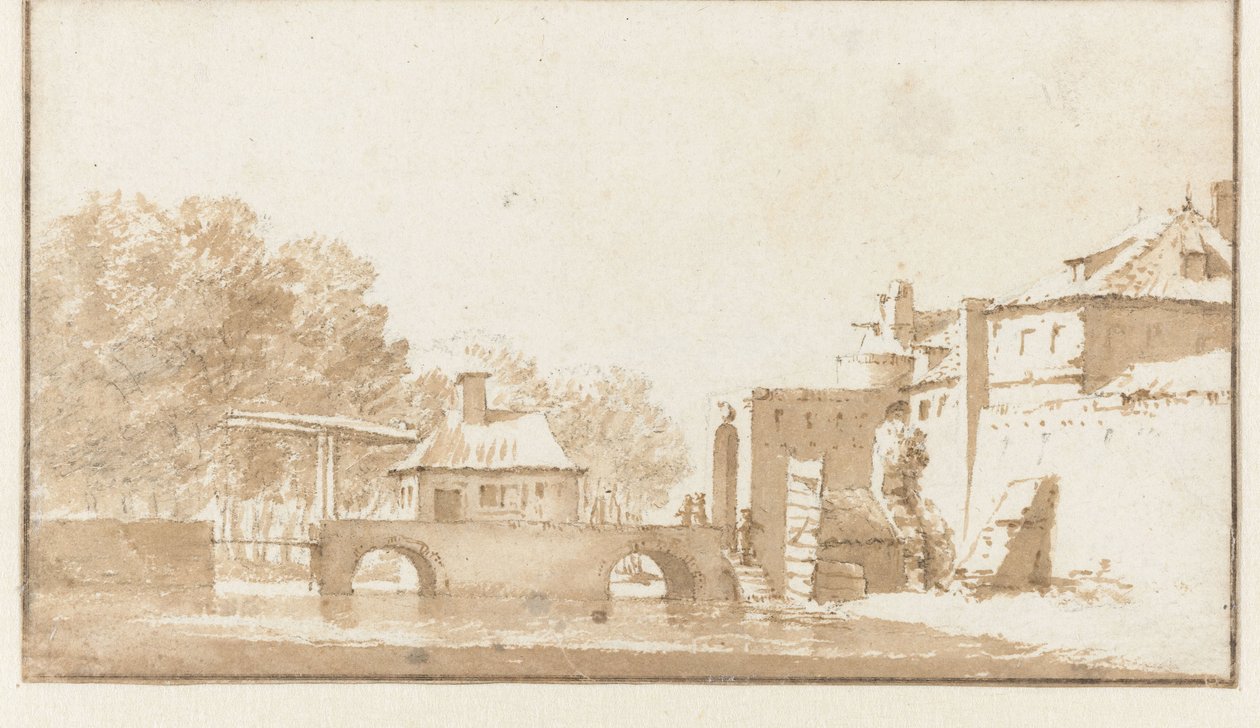 Koepoort i Leiden af Jan de Bisschop