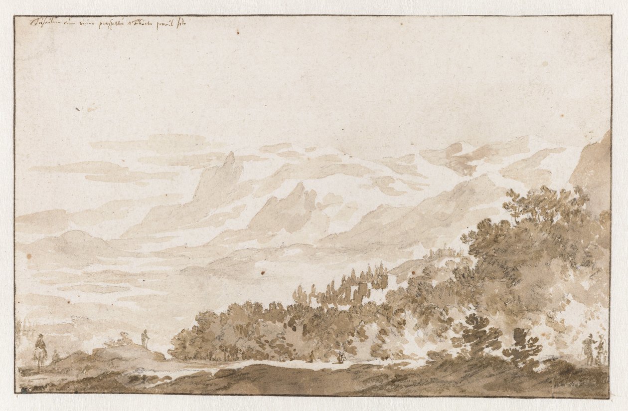 Tusculum (Frascati) er fra Zuidwesten af Jan de Bisschop
