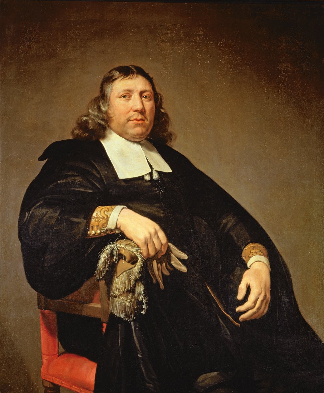Portræt af Dammas Guldewagen, ca. 1657 af Jan de Bray