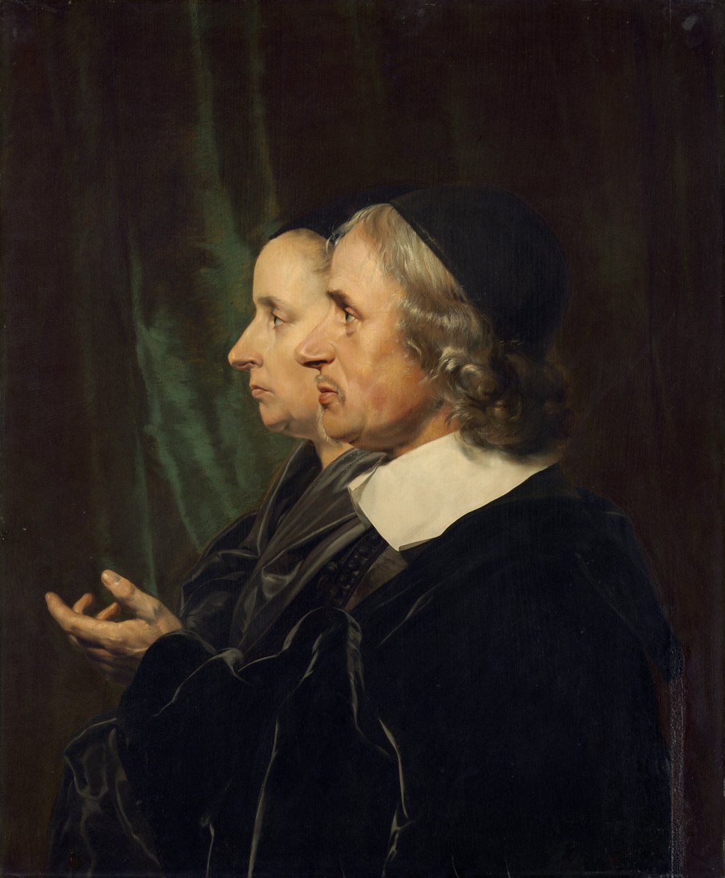 Portræt af kunstnerens forældre, Salomon de Bray og Anna Westerbaen af Jan de Bray