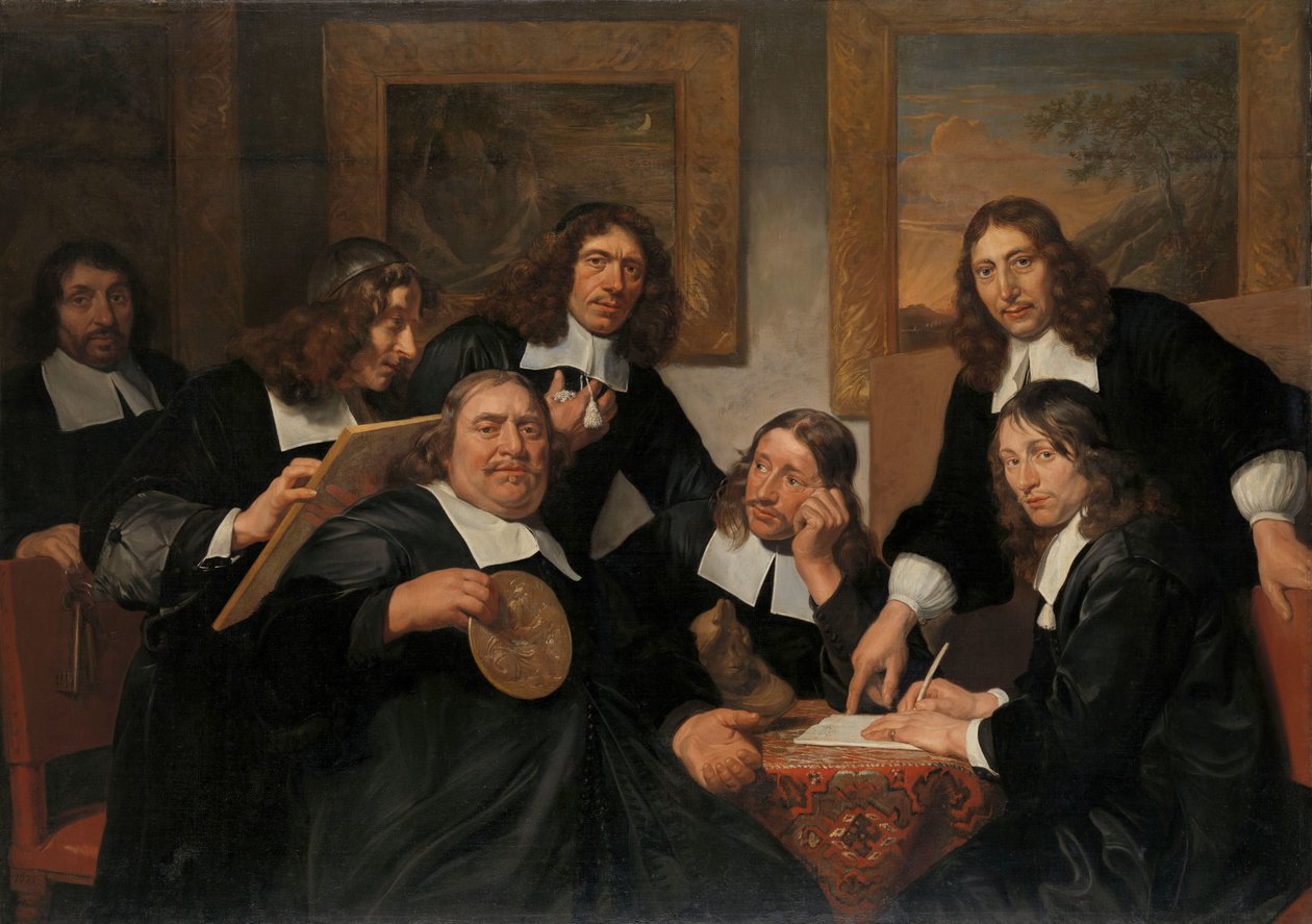Guvernørerne for St Luke-lauget, Haarlem, 1675 af Jan de Bray