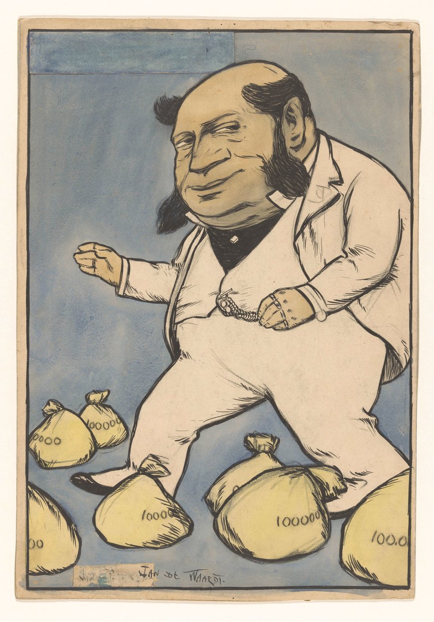 Kapitalist af Jan de Waardt (signed by artist)