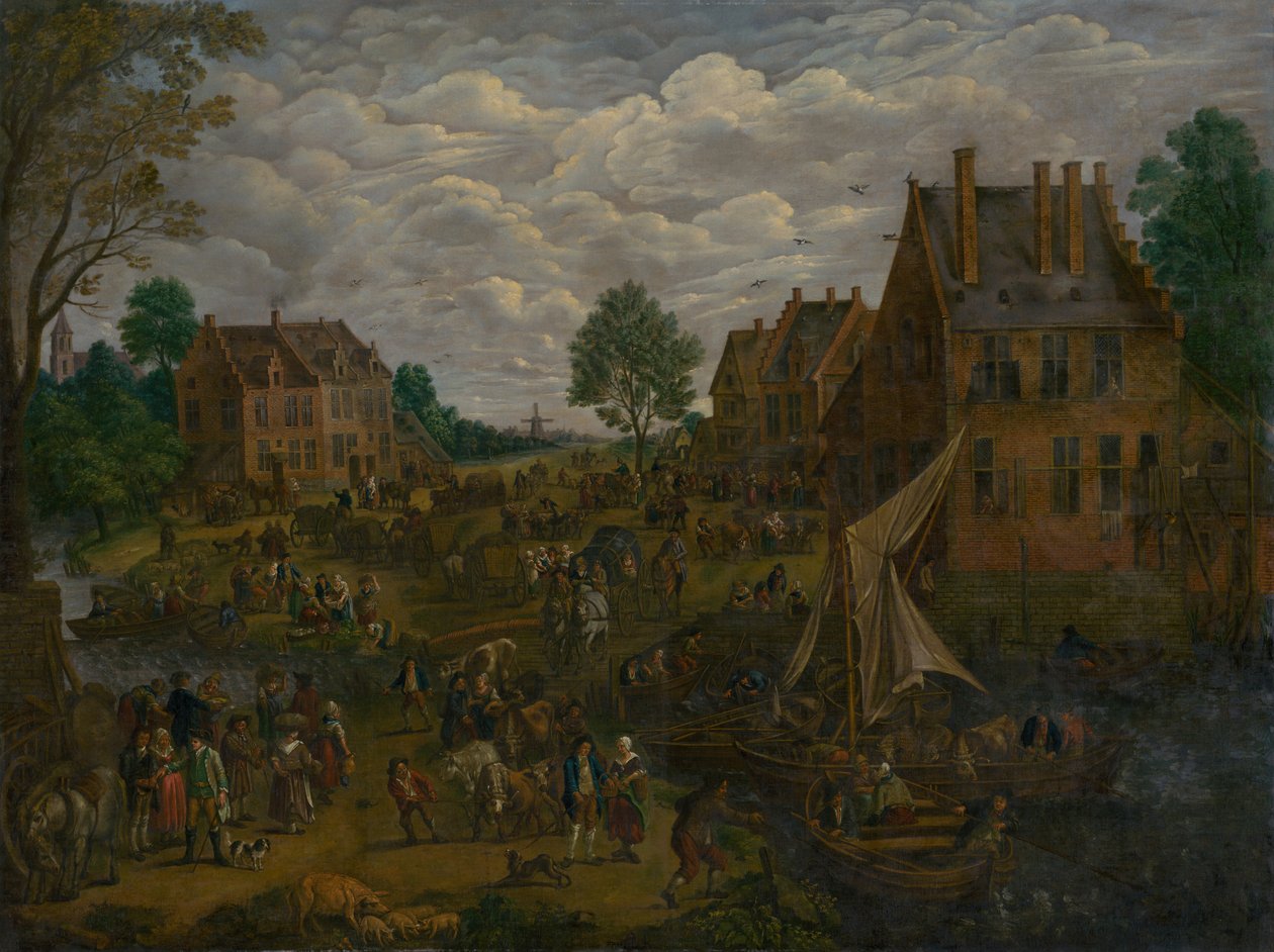 Hollandsk messe, 1750-1800 af Jan the Elder Brueghel