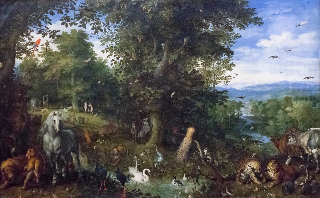 Jordisk paradis med arvesynden af Jan the Elder Brueghel
