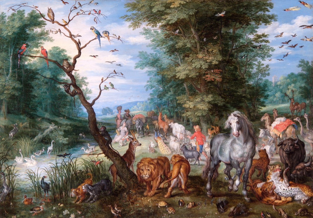 Ind i arken af Jan the Elder Brueghel