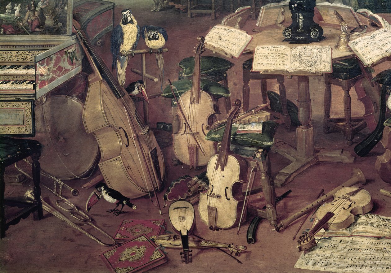 Høring, 1617 (detalje af 55898) af Jan the Elder Brueghel