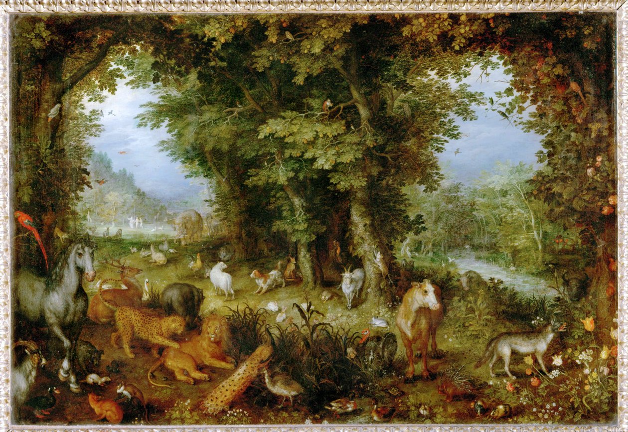 Le Paradis terrestre - Paradis på jorden ... af Jan the Elder Brueghel