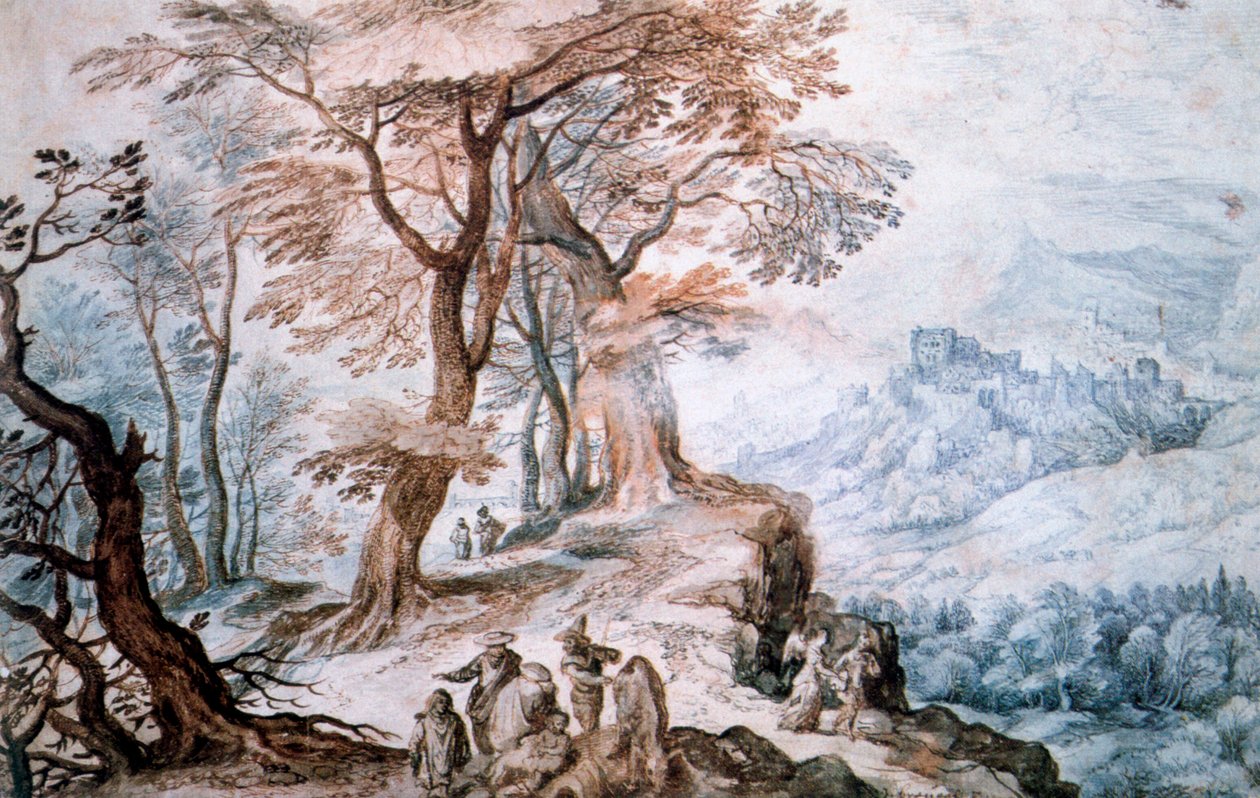 Passage gennem Landskab, c1588-1625 af Jan the Elder Brueghel