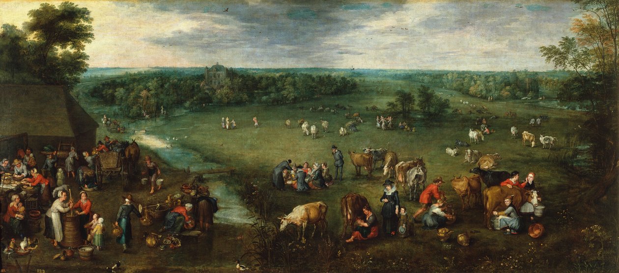 Peasant Life, ca. 1621 (olie på lærred) af Jan the Elder Brueghel
