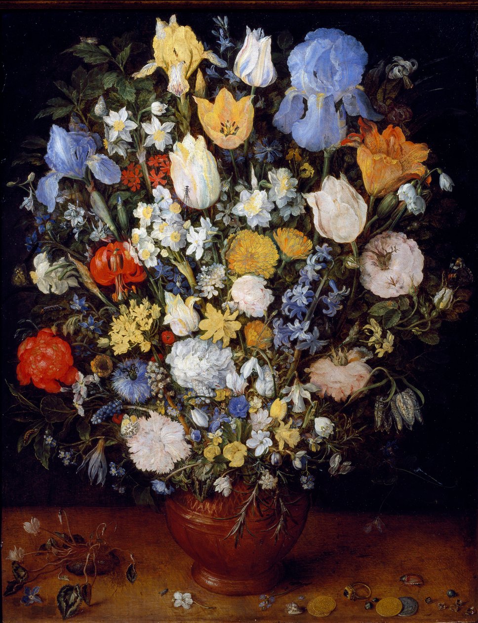 Lille buket blomster Maleri af Jan Brueghel den ældre kalder Bruegel of Velvet (Bruegel eller Brueghel af Jan the Elder Brueghel