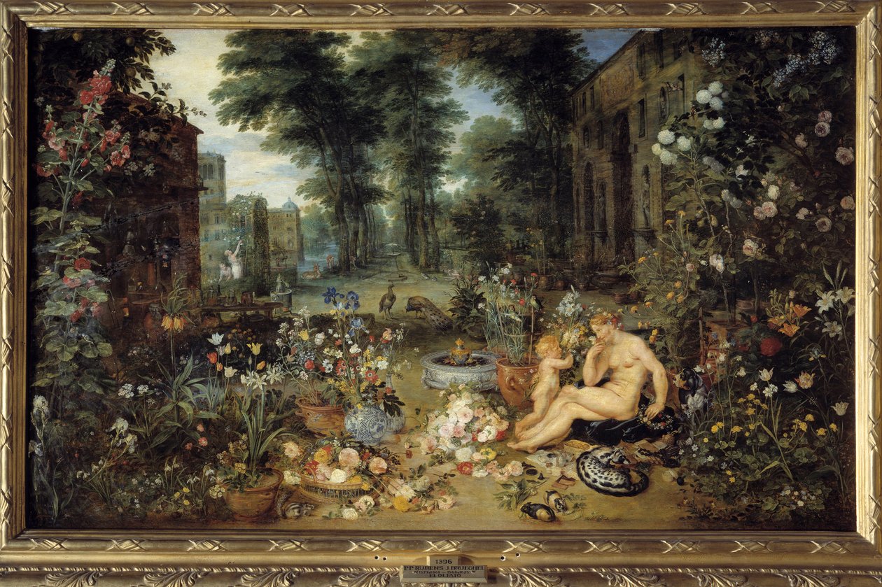 Lugt. Allegori om de fem sanser Maleri af Jan I Brueghel Dit De Velours (1568-1625) af Jan the Elder Brueghel