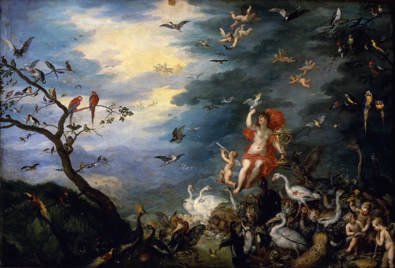 The Allegory of Air, fra en serie om "Allegory of the Elements", 1621 af Jan the Elder Brueghel
