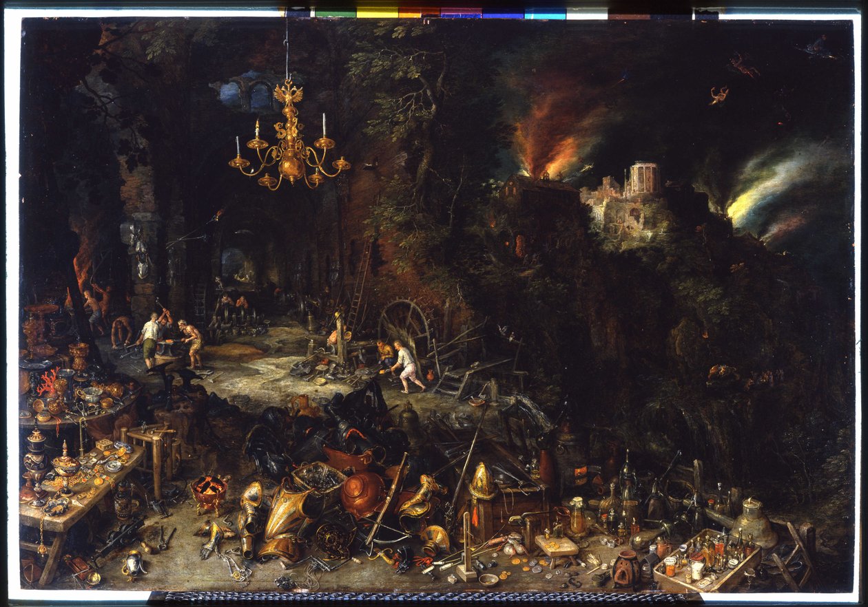 Ilden af Brueghel Jan I (1568-1625) 1621 (olie på lærred) af Jan the Elder Brueghel