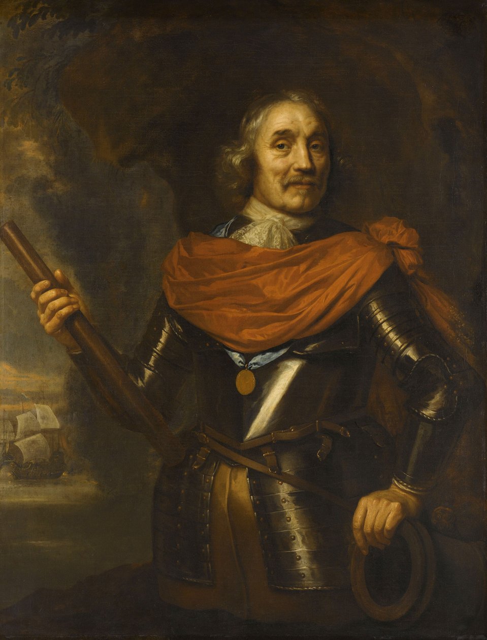 Maerten Harpertsz Tromp, viceadmiral, 1640-53 af Jan the Elder Lievens