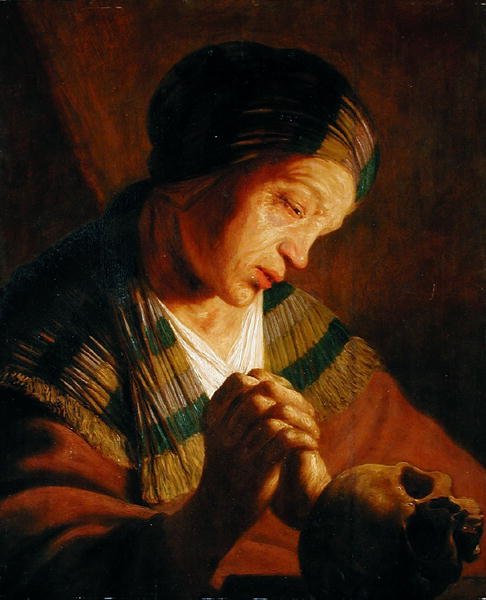 Sankt Maria Magdalena ved Bøn af Jan the Elder attr. to Lievens
