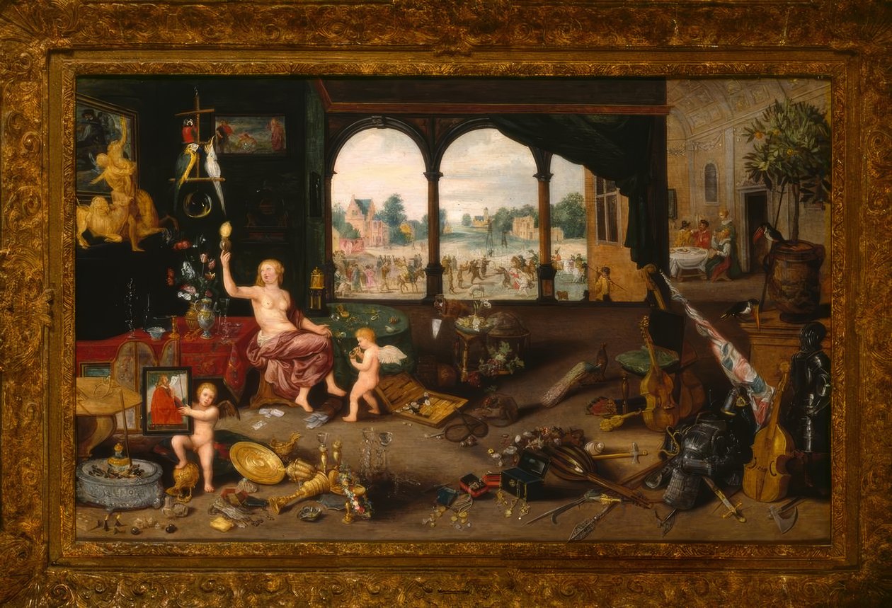 En Vanitas Allegori af Jan the Younger Brueghel