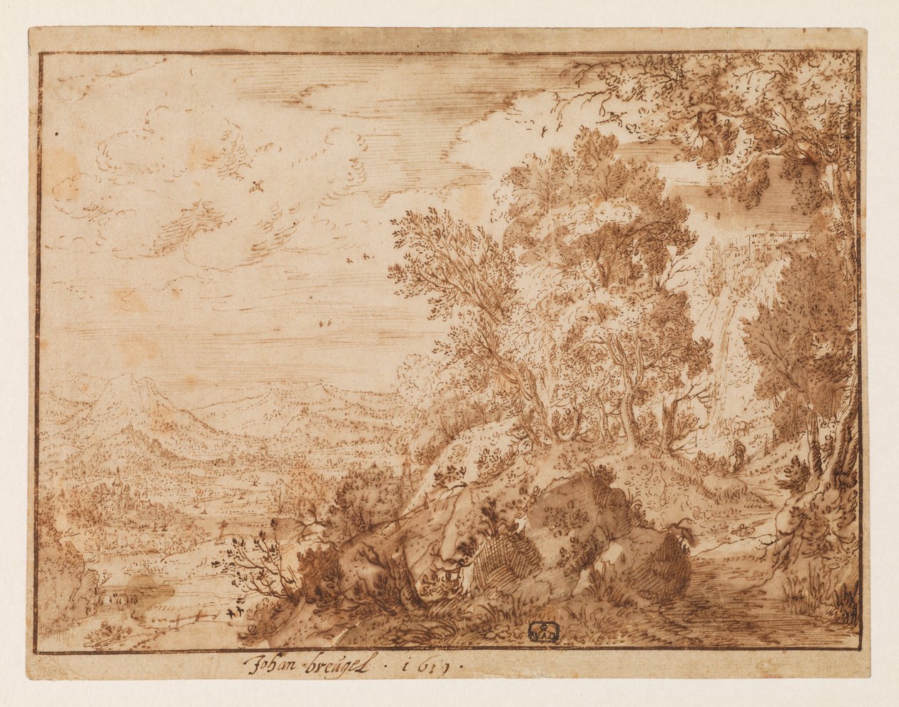 Bakkelandskab, 1619 af Jan Brueghel the Younger